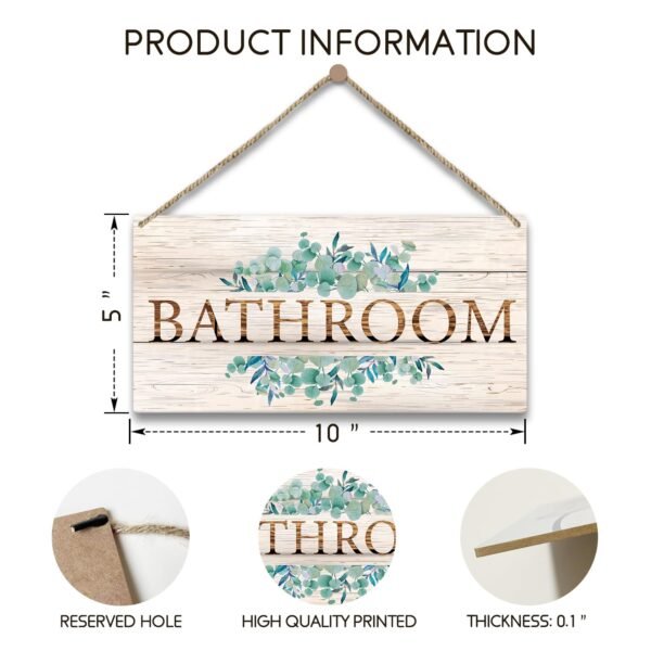 Bathroom Toilet Decor Welcome Sign - Image 4