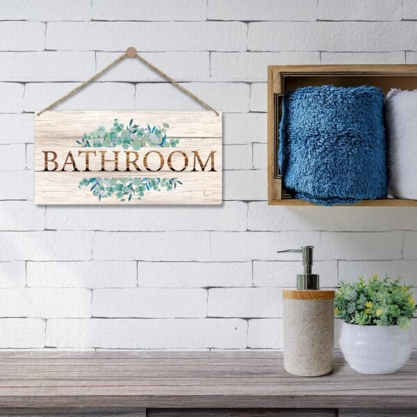 Bathroom Toilet Decor Welcome Sign - Image 3